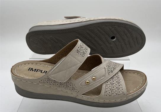 SANDALIA CUÑA IMPULS ODILA03 BEIGE DAMA