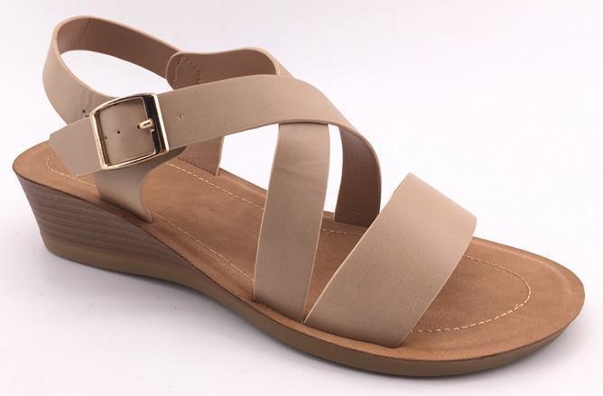 SANDALIA CUÑA IMPULS YADI08 BEIGE DAMA