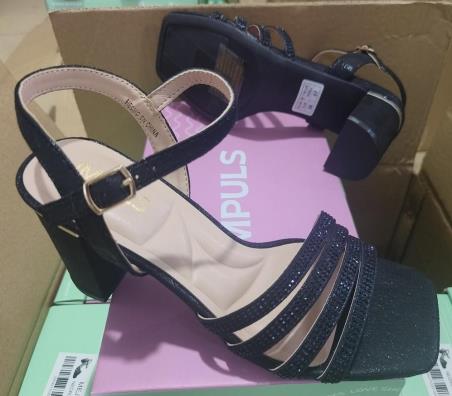 SANDALIA TACO IMPULS MEJA11 NEGRO DAMA