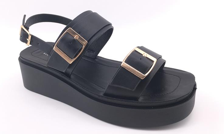 SANDALIA CUÑA IMPULS MINZY04 NEGRO DAMA