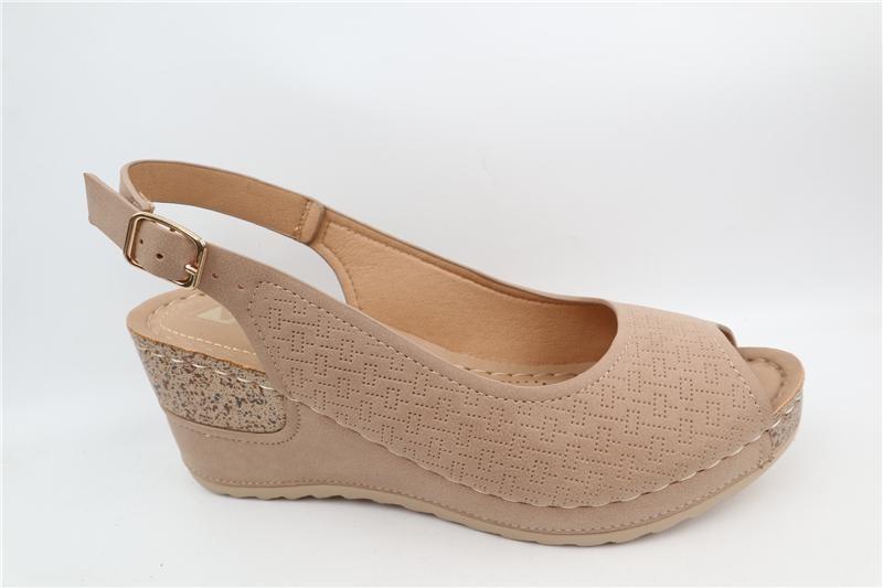 SANDALIA CUÑA IMPULS SAIDA03 BEIGE DAMA