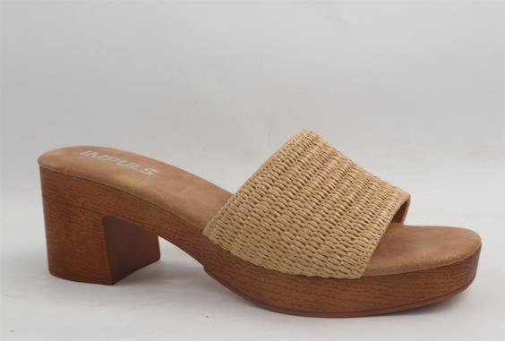 SANDALIA TACO IMPULS ABI05 CAMEL DAMA