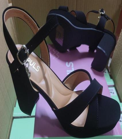 SANDALIA TACO IMPULS MEJA10 NEGRO DAMA
