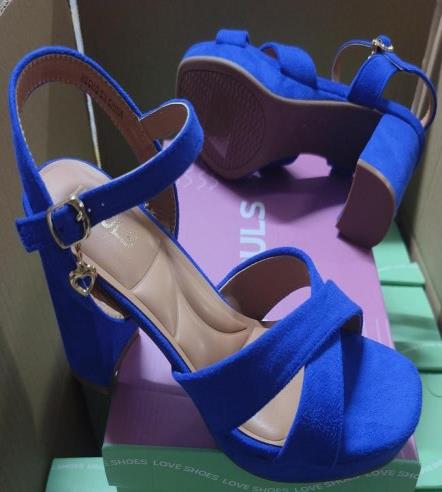 SANDALIA TACO IMPULS MEJA10 AZUL DAMA