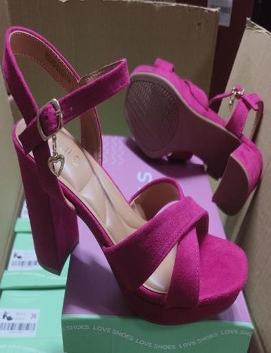 SANDALIA TACO IMPULS MEJA10 MAGENTA DAMA