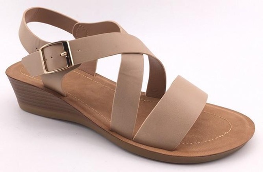 SANDALIA CUÑA IMPULS YADI08 BEIGE DAMA
