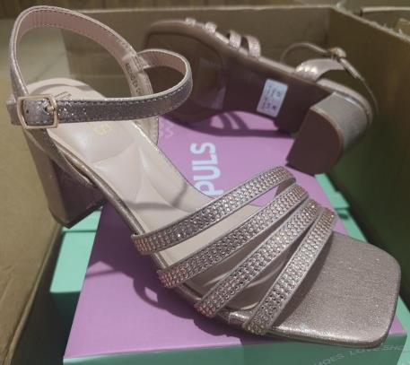 SANDALIA TACO IMPULS MEJA11 CHAMPAGNE DAMA