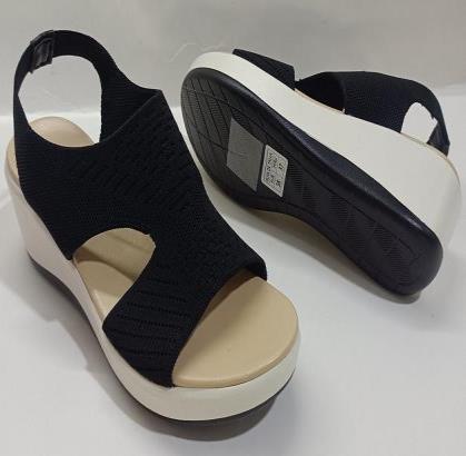 SANDALIA CUÑA IMPULS HEIDI02 NEGRO DAMA