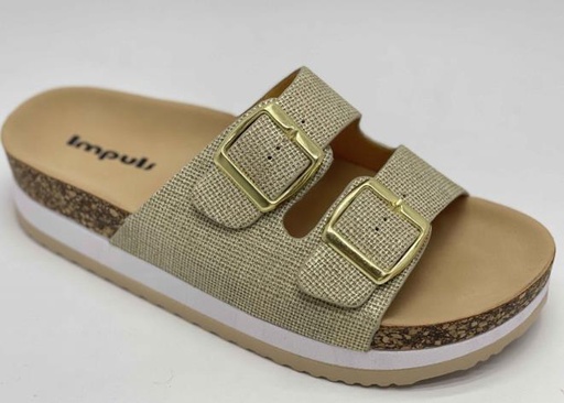 SANDALIA CUÑA IMPULS YOKO19 ORO DAMA