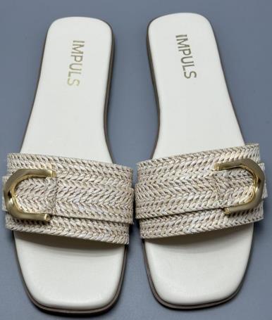 SANDALIA FLATS IMPULS DAIRA03 BLANCO DAMA