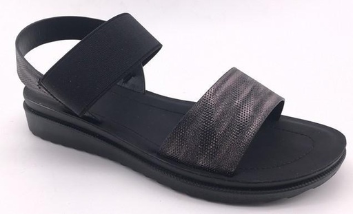 SANDALIA CUÑA IMPULS ZAHARA15 NEGRO DAMA