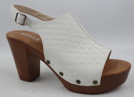 SANDALIA TACO IMPULS ABI03 BLANCO DAMA
