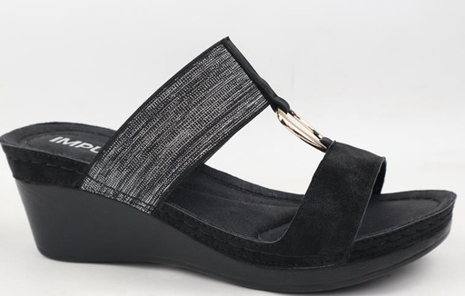 SANDALIA CUÑA IMPULS SAIDA02 NEGRO DAMA