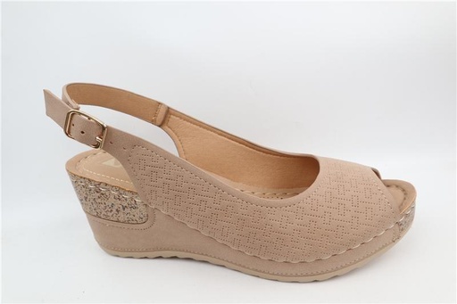 SANDALIA CUÑA IMPULS SAIDA03 BEIGE DAMA