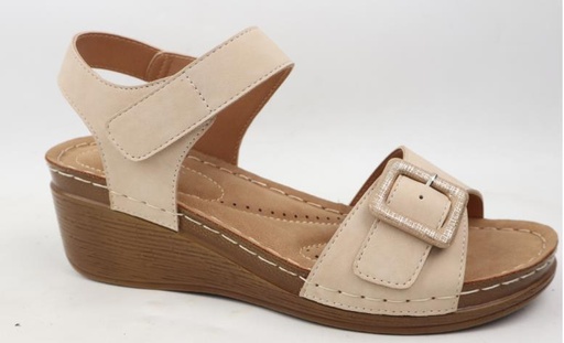 SANDALIA CUÑA IMPULS SAIDA04 BEIGE DAMA