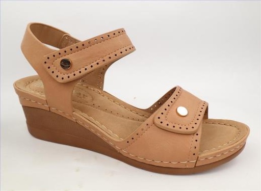 SANDALIA CUÑA IMPULS SAIDA05 CAMEL DAMA