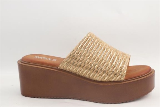 SANDALIA TACO IMPULS ABI05 BEIGE DAMA