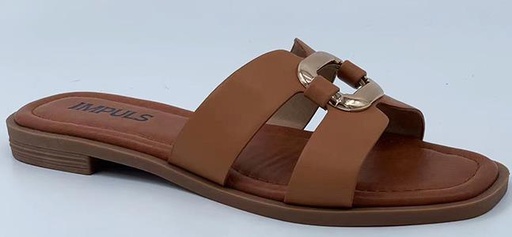SANDALIA FLATS IMPULS AIXA05 CAMEL DAMA