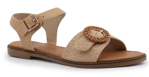 SANDALIA FLATS IMPULS AIXA11 CAMEL DAMA
