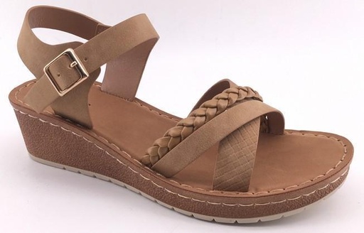 SANDALIA CUÑA IMPULS ARMIDA08 CAMEL DAMA